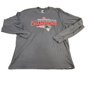 47 New England Patriots 2016 AFC Conference Champions T-Shirt Sz XL Blue